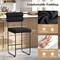 26 Inch Counter Height Bar Stools Set of 2 with Metal Frame and Footrest